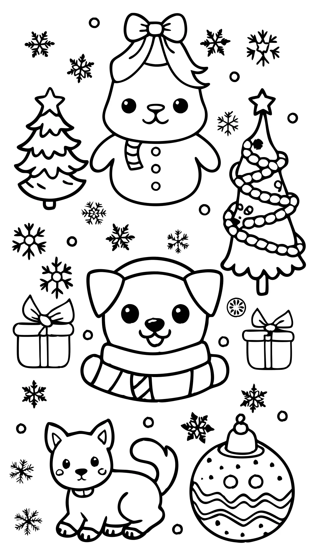 cute merry christmas coloring pages